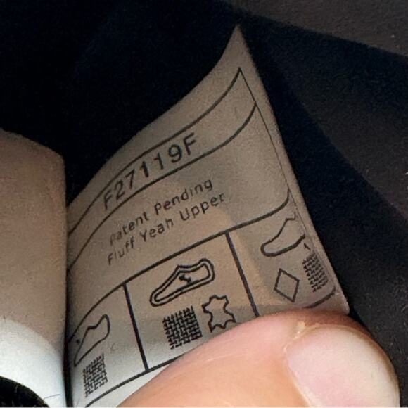 UGG Puff Yeah Slingback Wedge Slide Sandal Lounge Slipper Fuzzy Satin Black Sz 7 - Picture 12 of 12